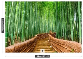 Carta da parati Foresta di bamboo 104x70 cm