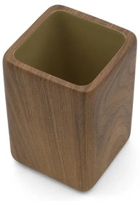 Set accessori bagno 2 pezzi in poliresina effetto legno Radici