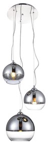Azzardo AZ4750 - Lampadario su corda SFERA 3xE27/40W/230V tonda
