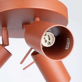 Sollux SL.1509 - Faretto RING 3xGU10/10W/230V rosso