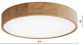 Plafoniera CLEO 5xE27/24W/230V diametro 57,5 cm quercia