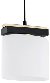 Argon 8276 - Lampadario a sospensione con filo CANOA 1xE27/15W/230V nero