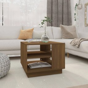 Tavolino Da Salotto Rovere Marrone 55x55x43 Cm İn Truciolato /