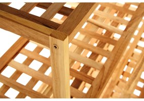 Scarpiera di colore naturale in noce massiccio – Premier Housewares