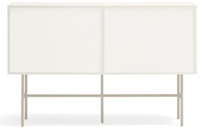 Cassettiera bassa beige/crema con ante scorrevoli 140x91 cm Nube - Teulat