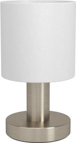 Eglo 31841 - Lampada da tavolo MONTETTO 1xE14/40W/230V bianca/cromo opaco