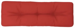 Cuscino per Pallet Rosso 120x40x12 cm in Tessuto