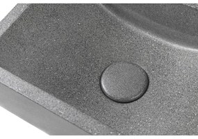 Lavabo in grigio scuro in calcestruzzo 40x22 cm Crest – Sapho