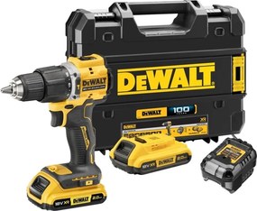 DCD100YD2T-QW trapano avvitatore a batteria 18V con 2 batterie - Dewalt