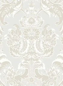 Wyndham - Designtapete von Cole & Son - White & Pearl