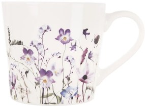 Tazza bianca/viola in porcellana 430 ml Louka – Orion