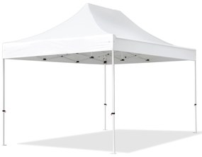 TOOLPORT 3x4,5m gazebo pieghevole, ECONOMY acciaio, bianco - (581836)