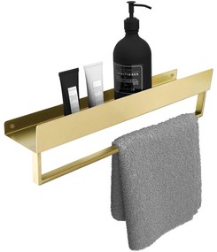 Mensola da bagno SF01 45cm gold brush