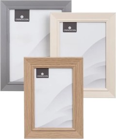 Cornici da appoggio/parete in colore marrone-naturale in set di 3 pezzi 14x19 cm - Casa Selección