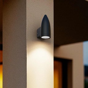 Applique da Parete a Cono per esterni, IP65 GU10 - Nera Colore del corpo Nero