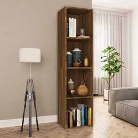 Libreria/Mobile TV Rovere Marrone 36x30x143cm Legno Multistrato