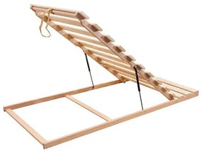 Rete fissa a doghe con sollevamento piedi HOVDEN 90x200 cm