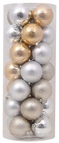 Palline decorative Oro e Argento per Albero di Natale Confezione 28 pz Viscio