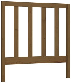 Testiera per letto miele 96x4x100 cm in legno massello di pino