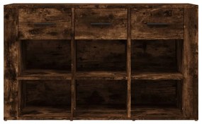 Credenza Rovere Fumo 100x30x59,5 cm in Legno Multistrato