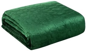 Copriletto di design  SALVIA  in pregiato velluto verde Larghezza: 280 cm | Lunghezza: 260 cm