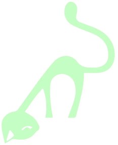 Adesivo illuminato Gatto carino - Ambiance