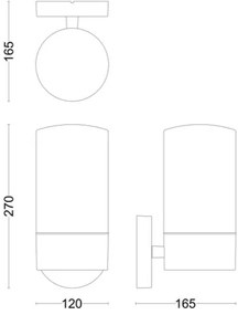 Philips - Applique da esterno FLAREON 1xE27/25W/230V IP44