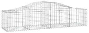 Cesti Gabbioni Ad Arco 12 Pz 200x50x40/60 Cm Ferro Zincato /