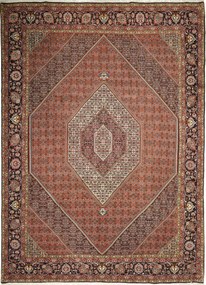Bidjar Tappeto 350x260 Rosso (Iran) Annodato A Mano