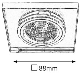 Rabalux 1147 - Lampada da incasso SPOT FASHION 1xGU5,3/50W/12V