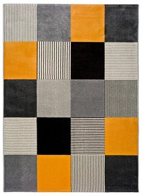 Tappeto arancione e grigio , 140 x 200 cm Gladys Lento - Universal