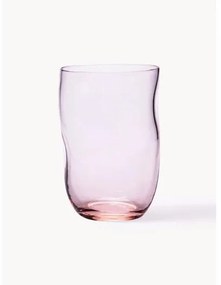 Bicchieri per acqua fatti a mano dalla forma organica Squeeze 6 pz