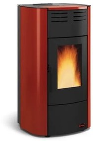 Termostufa a pellet 19 kW La Nordica-Extraflame mod. Raffaella Idro 2.0 bordeaux