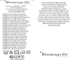 Coperta rossa e beige in misto cotone 130x160 cm Cang – Bloomingville