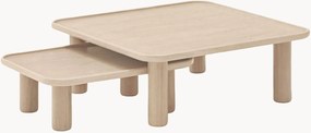 Set di 2 tavolini da salotto in legno Nest