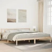 Letto Extra Lungo senza Materasso 200x220 cm in Legno di Pino 852454