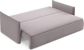 Divano lavanda allungabile/con contenitore con rivestimento in velluto 225 cm Hula – Makamii