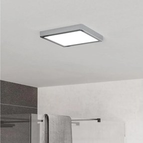 Eglo 901766 - Lampada da soffitto LED per bagno FUEVA LED/10,5W/230V 22x22 cm IP44 cromato