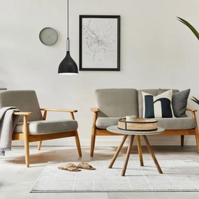 Lampadario a sospensione con filo NOAK 1xE27/15W/230V nero/cromo