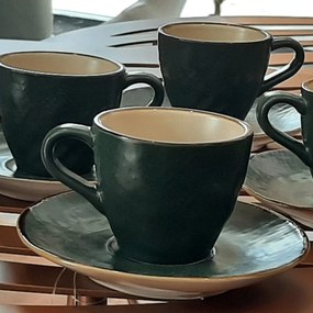 Novità home set tazzine caffè verdi mediterraneo