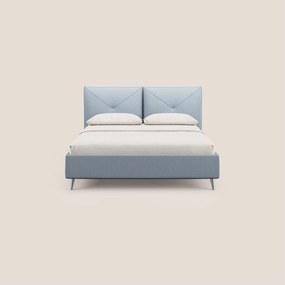 Adone letto imbottito contenitore a doppia pannellatura in bouclet impermeabile T07