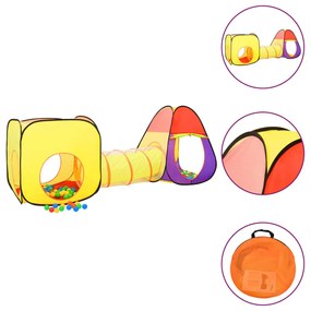 Tenda Da Gioco Per Bambini 250 Palline Multicolore 255x80x100cm /