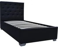 Letto singolo con contenitore TINO 90x190 cm colore Nero