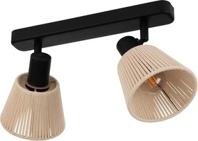 Eglo 44139 - Faretto SEAGARD 2xE14/40W/230V beige/nero