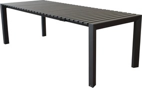 BRUNO - tavolo con struttura in alluminio verniciato bianco o antracite