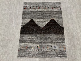 Loribaft Tappeto persiano 110 x 150 Grigio (Iran) Annodato A Mano