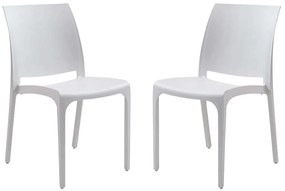 VOLGA - sedia da giardino in plastica set da 2