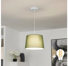 Brilagi - Lampada a sospensione LED a cavo CERIA 1xE27/40W/230V Ø 30 cm, verde