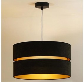 Duolla - Lampadario a sospensione con filo DUO 1xE27/15W/230V diametro 40 cm nero/oro