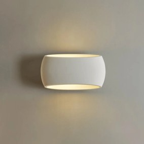 Applique da Parete CURVY in Gesso Pitturabile E27